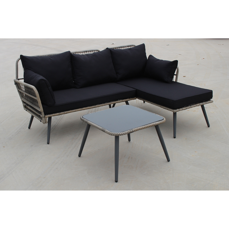 Stål 3st KD SOFA SET