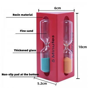 3-i-1 3/5/7 minuter triangulär trä sand timglas barn titta klocka timer sandglas hem dekoration ampulheta hemlig gåva