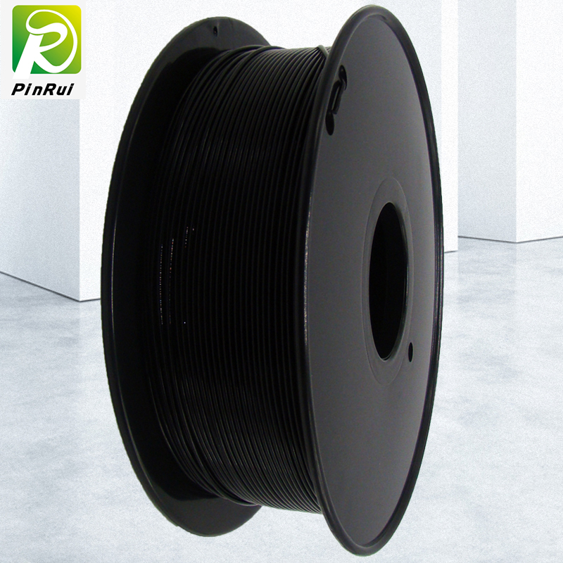 Pinrui 3D -skrivare 1.75mmpetg filament Svart färg för 3D -skrivare