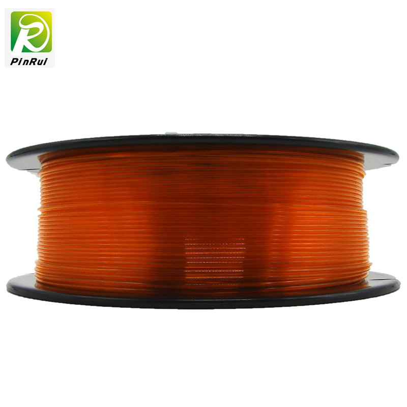 Pinrui 3D -skrivare 1.75mmpetg filament orange färg för 3D -skrivare
