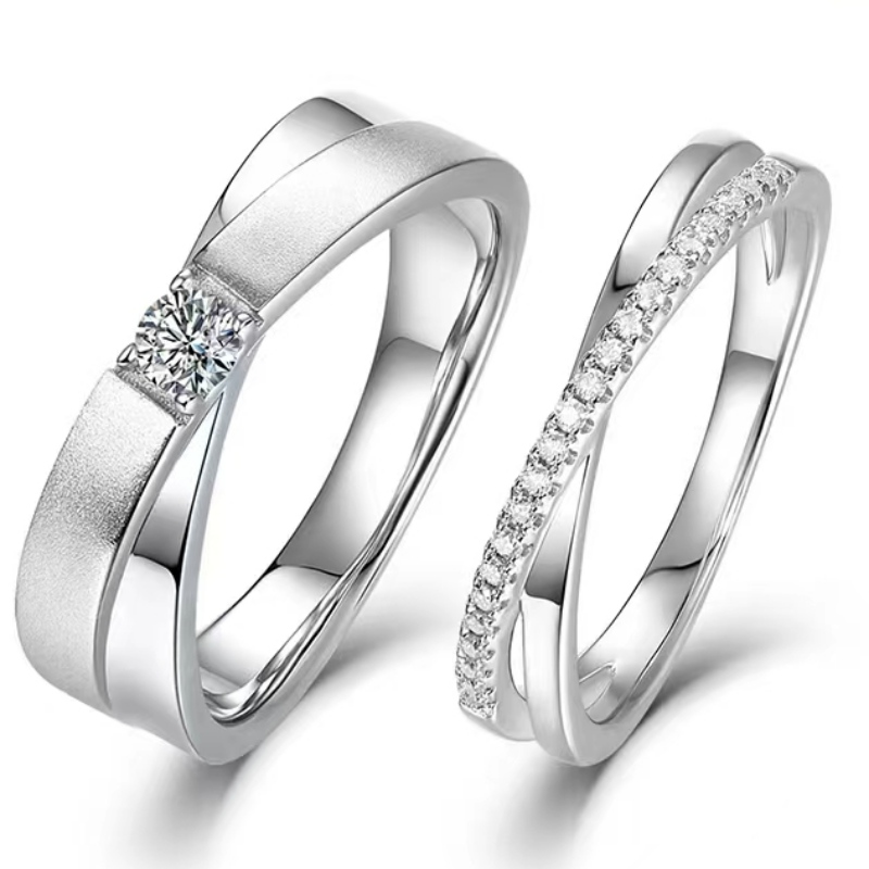 Sterling Silver 925/18K/14K/10K Guld med Moissanite/Real Diamond Engagement Ring