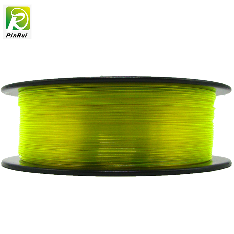 Pinrui 3D -skrivare 1.75mmpetg filament gul färg för 3D -skrivare