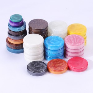 Anpassad högkvalitativ harts backgammon checkers chips backgammon bitar