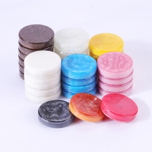 Anpassad högkvalitativ harts backgammon checkers chips backgammon bitar