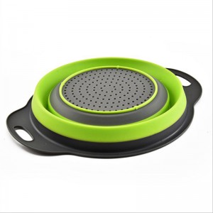 Multifunktion vikbar grönsak frukttvätt förvaring handfat plastfilter hopfällbar dräneringskorg