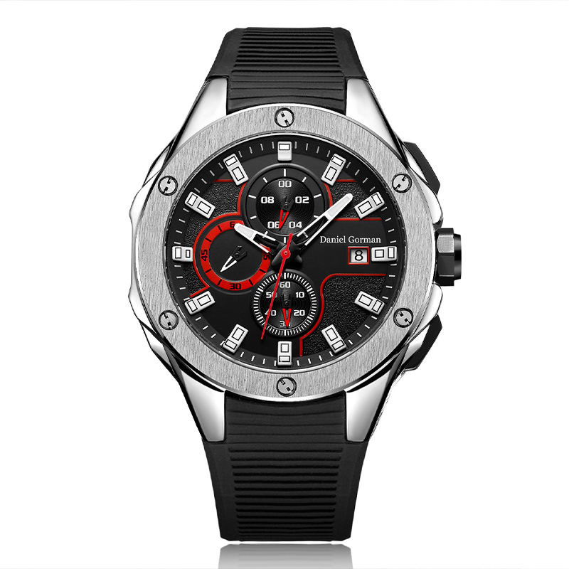 Daniel Gormantop Brand Luxury Sport Watch Men Militära klockor Blue Rubber Strap Automatic C Watches RM2205