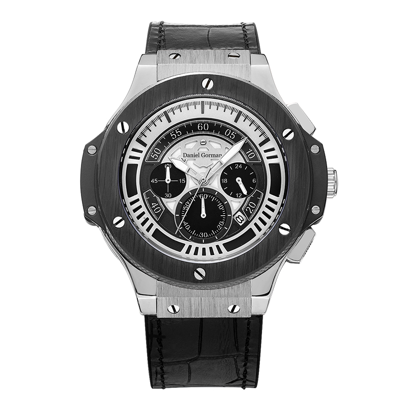 Daniel Gormantop Brand Luxury Sport Watch Men Militära klockor Blue Rubber Strap Automatiska vattentäta klockor RM2204