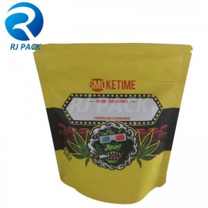 Barnbeständiga mylarpåsar för cannabis