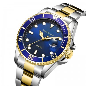 Daniel Gorman Top Quality Men \\\\ \'s Sports Watch Waterproof Classic rostfritt stål Strap Fashion Men \\\\\' s Watch Business Quartz Watchrm001