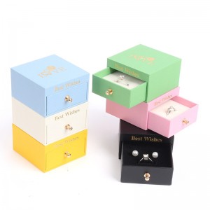Ny Macaron Drawer Box Jewelry Box Ring Box Earring Box Pendant Necklace Box Jewelry Box Presentlåda