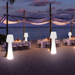 Festival Dekorativ polyeten utomhus LED stående golvlam