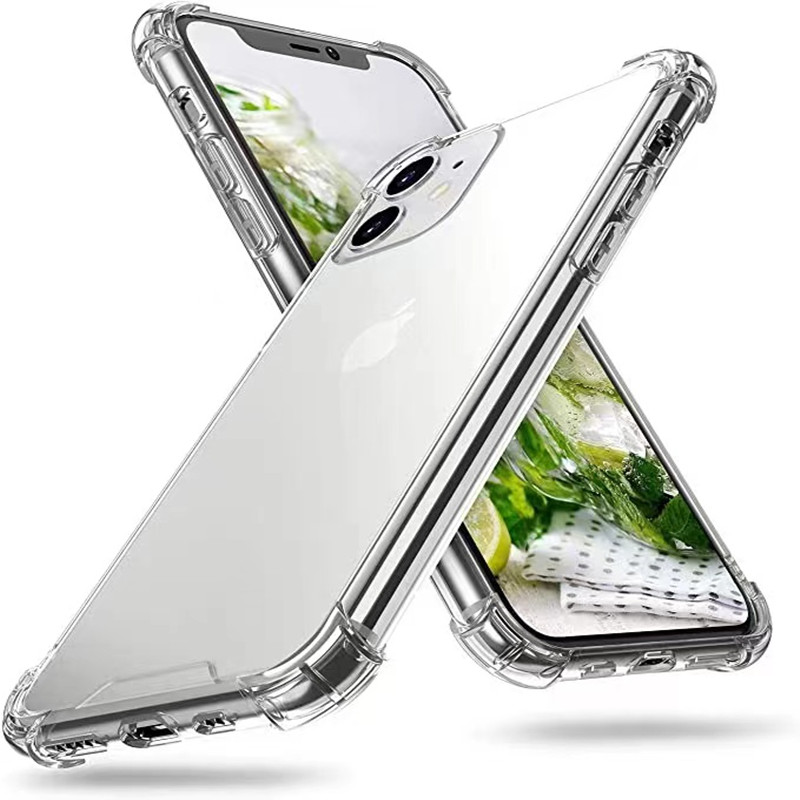 Lämplig för Apple 13Promax-telefonfodral Transparent All-Inclusive Airbag Silicone Phone Case