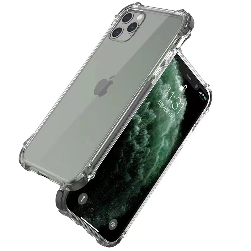Lämplig för Apple 13Promax-telefonfodral Transparent All-Inclusive Airbag Silicone Phone Case