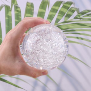Modern User Souvenir Creative Gift Fengshui Paperweight Amber Mountain Pool Water Ball Crystal Bubble Ball For Fountain