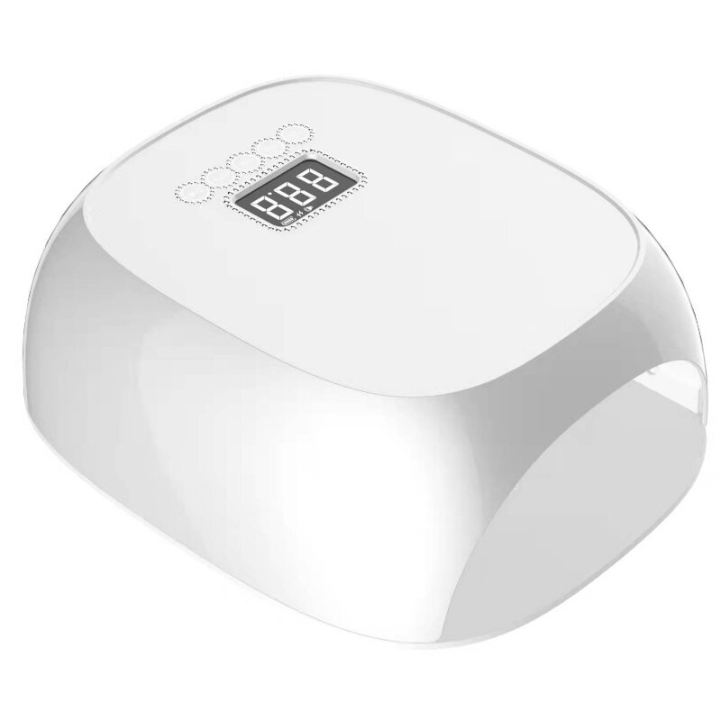 M&r 801Pro Cordless LED -nagellampa, trådlösnagelorkare, 72W laddningsbar LED -nageljus, bärbar gel UV LED -nagellampa med 4 timerinställningssensor och LCD -skärmgrön