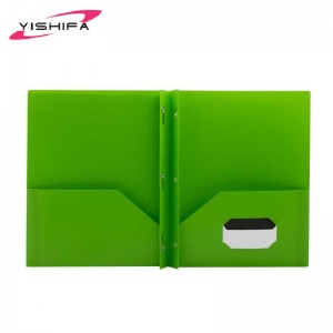 Anpassad logotyp PP Material dubbelficka med svamppresentation