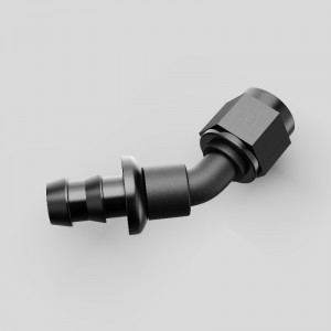 Swivel Push Lock Slange End En push on Barb Aluminium Alloy Connector