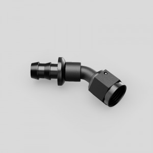 Swivel Push Lock Slange End En push on Barb Aluminium Alloy Connector