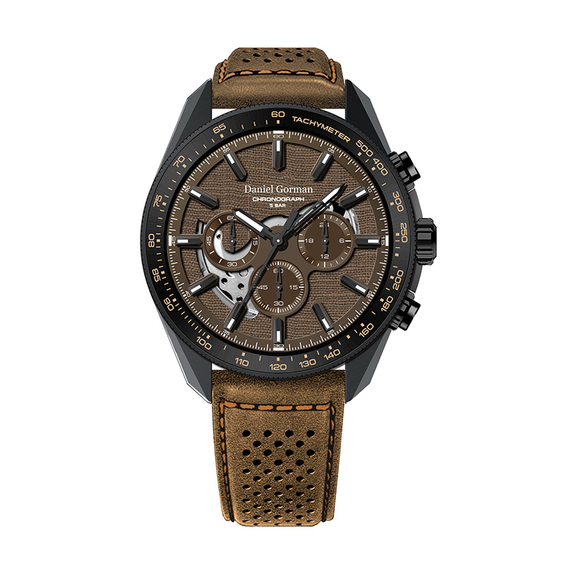 Daniel Gormandg9006 Watch Men \\ 's Watch OEM rostfritt stål japansk rörelse kronograf Men \\' s Watch Sapphire Glass Watch