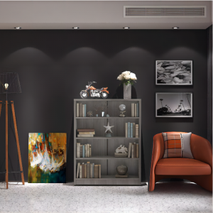 Bokhylla, hem, kontor, skoldisplayfodral