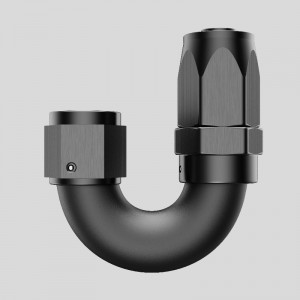 180 graders aluminium ett stycke fullt flöde svängbara slang slut An4 AN6 AN8 AN10 AN12 -beslag