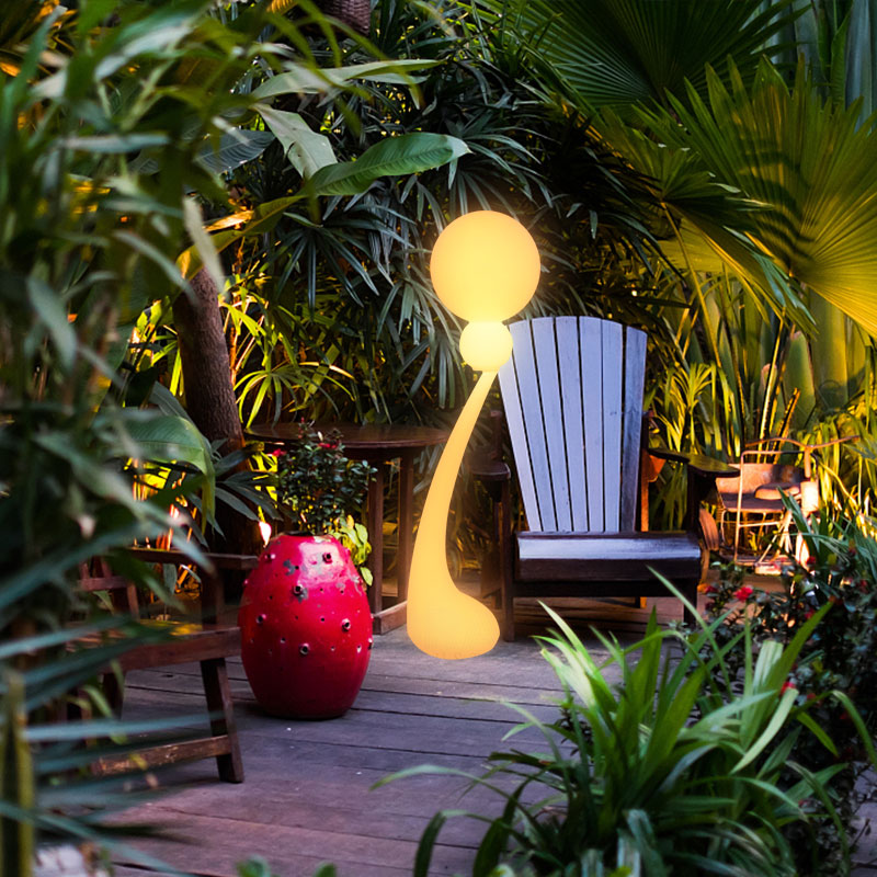 LED -vattentäta landskapsljus för uteservering av trädgårdsdekoration, färgförändringsbara RGB LED -stående lampor för julens tacksägelsedekoration, elnätet drivs