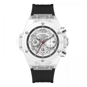 Daniel Gormanrm2209 Automatisk akryltransparent design Men \\\\ \'s Quartz Watch Waterproof Men \\\\\' s Watch Business Watch Men \\\\ \'s Watch