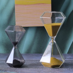 Partihandel 5 15 30 minuter Time Creative Home Decor Ornament Present Gold Sand Diamond Hourglass Glass Sand Timer