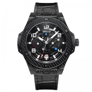 Baogela Men \\\\ \'s Watch Mechanical Watch Automatic Hollow Fashion Men\'s Luminous Large Dial 50m Waterproof Watch 2001 Black