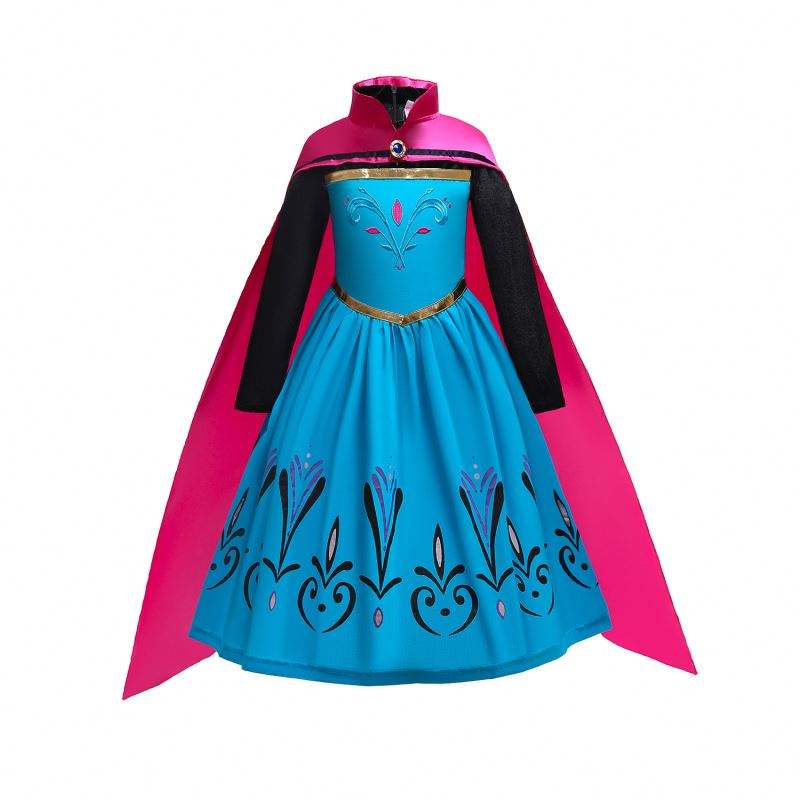 Baige Christmas Halloween Party Dresses For Kids Princess Anna Elsa Cosplay Costume Baby Roll Spela kostym