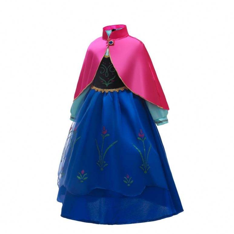 Baige Anna Elsa Cosplay Dress Fairy Tale Halloween Dresses Princess Anna Party Performance Outfit