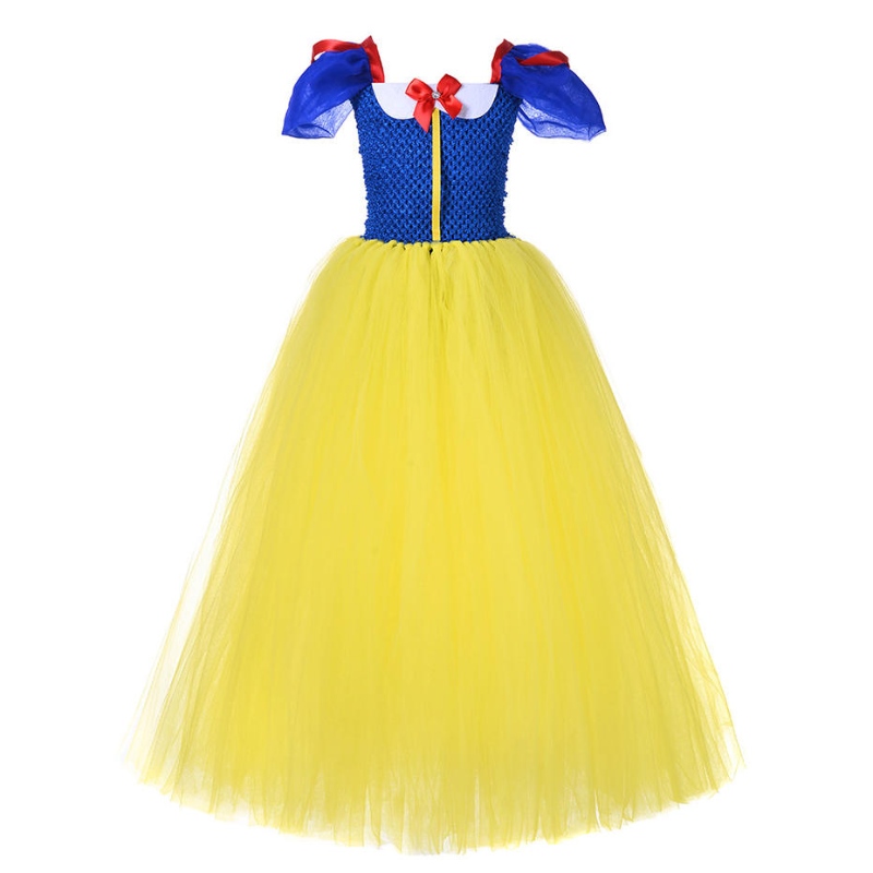 Summer Princess Dress for Girls Snow White Cosplay Costume Puff Sleeve Kids Dress Children Fest Birthday Fancy Gown klänning