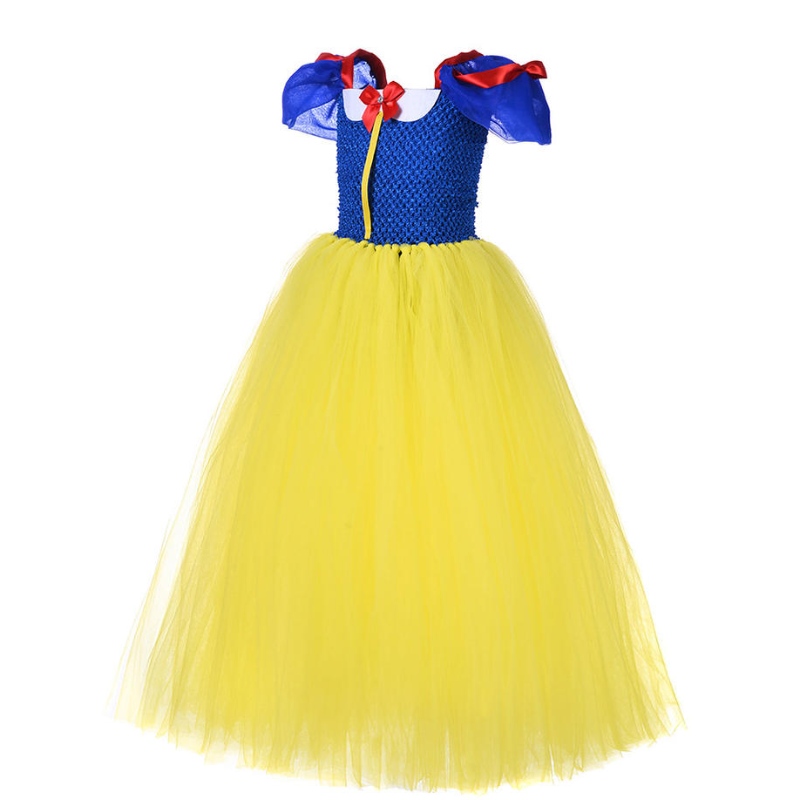 Summer Princess Dress for Girls Snow White Cosplay Costume Puff Sleeve Kids Dress Children Fest Birthday Fancy Gown klänning