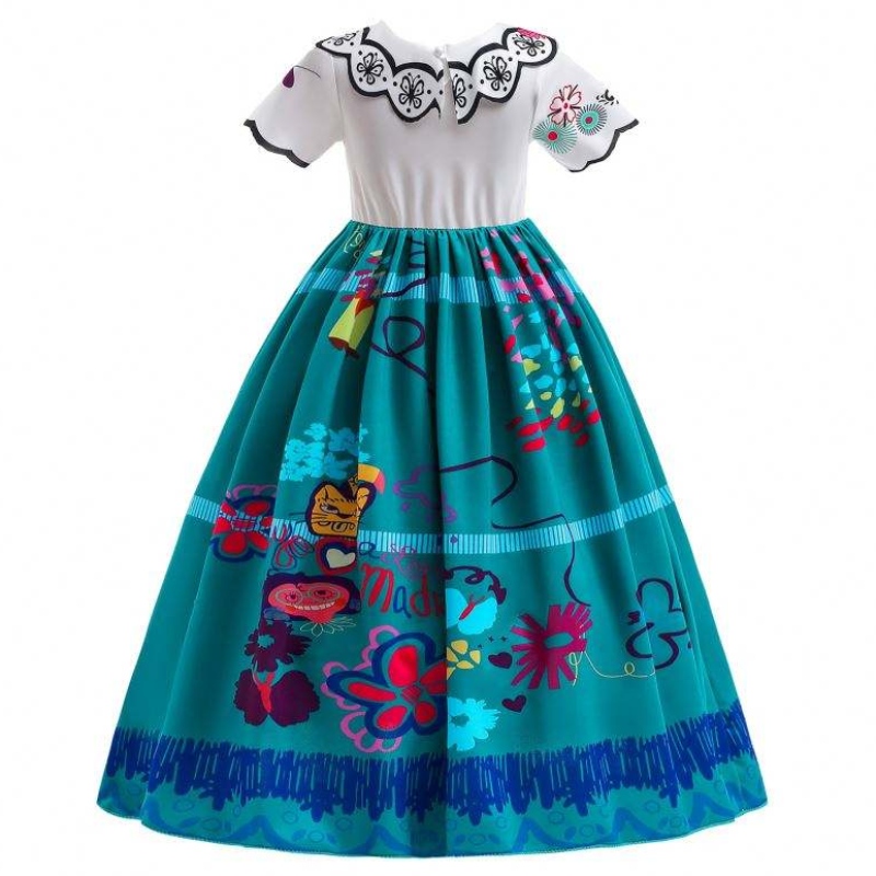 Baige Girls Fancy Dresses For Halloween Princess Encanto Mirabel Dress Carnival Party Princess Costume For Girls