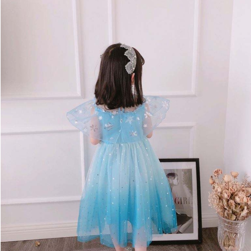 Baige Cosplay Party Dress Up Belle Princess Girls Dress Costume Princess Elsa Anna Halloween Fairy Kids Fancy Dress BX1683