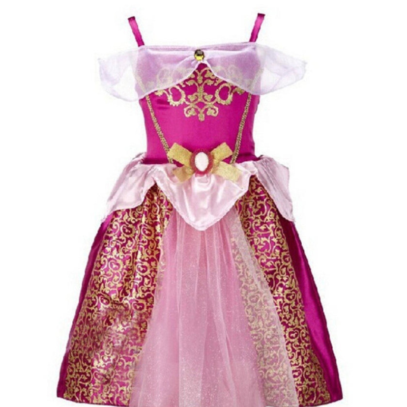 Barn snövit klänning Belle Sofia Summer Fancy Princess Costume Barn Halloween födelsedagsfestklänningar