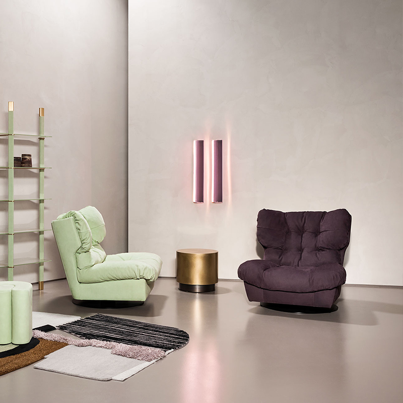 Italiensk design sovande lat soffa läder baxter moln soffa sektionsset möbler vardagsrum