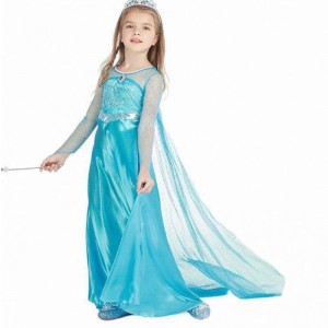 Barn \\\\ \'s bär barnfest cosplay kostym långärmad paljett tjej elsa klänning setny elsa anna klänning 3-8t hcgd-001