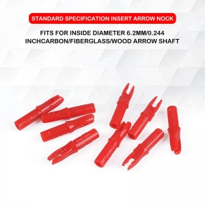 Elongarrow 140001 Infoga ID6.2mm kolfiberpilarsaxel Nock