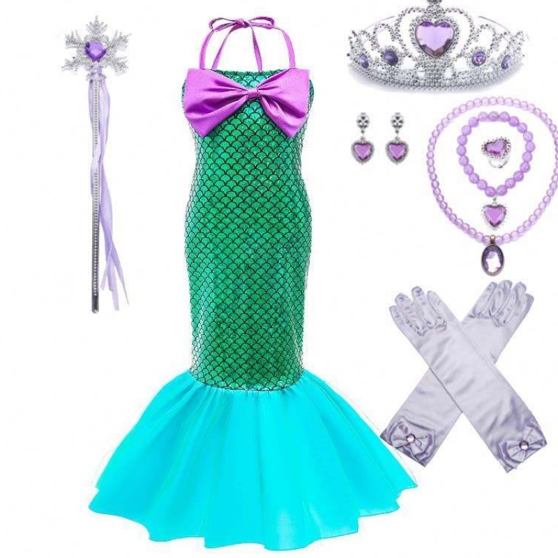 Anpassade barn Little Mermaid Clothes Fancy Mermaid Costume For Girls