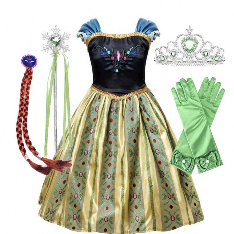 Amazon Hot Selling Fancy Fairytale Children Barn Kostymflickor Kostymprinsessaklänningar HCGD-015