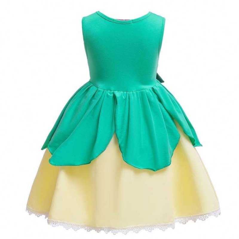 Kids Halloween Costume Tiana Costume Princess and the Frog Costume for Girls HCTB-007