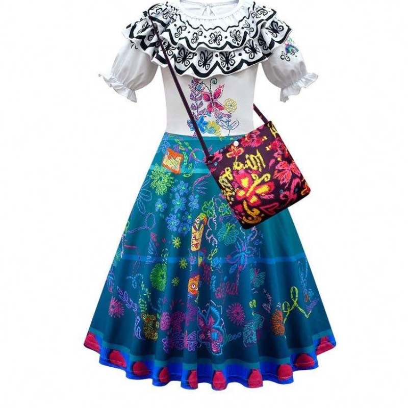 Halloween cosplay outfit kvinnor vuxna prinsessor klänningar mirabel isabella encanto vuxen dräkt hcis-017