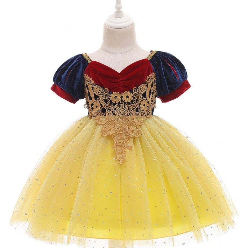 2020 Ny sequined Snow White Princess Kjol Newborn Baby Girl Halloween Costume D0693