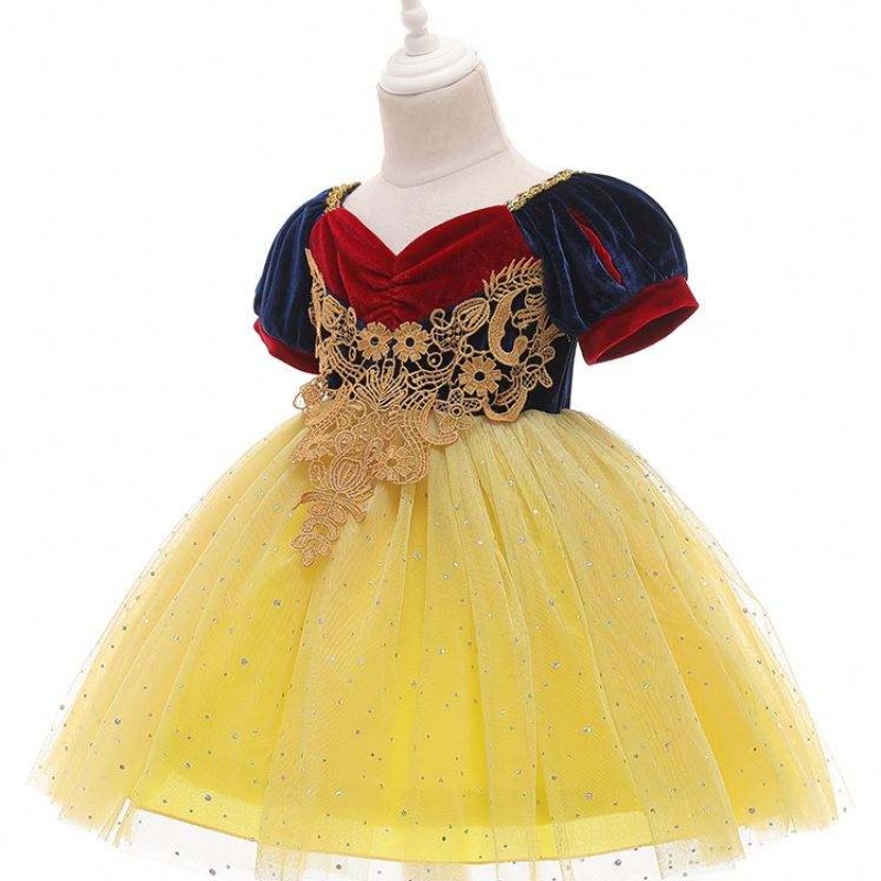 2020 Ny sequined Snow White Princess Kjol Newborn Baby Girl Halloween Costume D0693