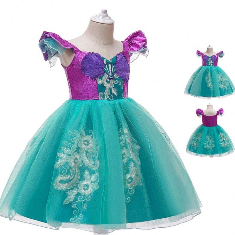 Barn Christmas Princess Party Dresses Cosplay Mermaid Costume för barn