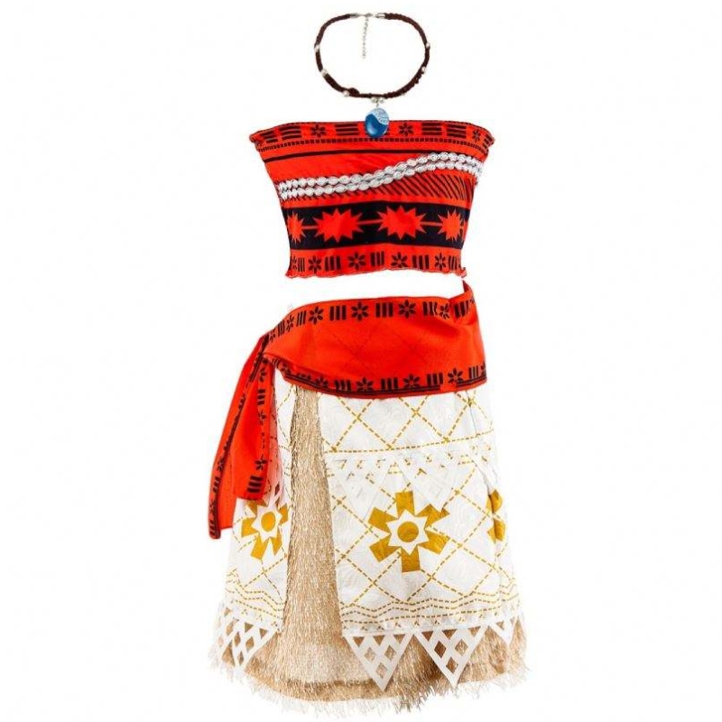 2020 Ny havsromantik Princessklänning Moana Halloween Girls Two-Piece Dress