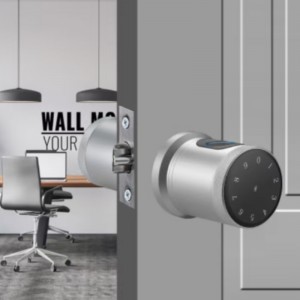 3005 Säkerhetssmart dörrlås, fingeravtrycksdörrlås Nyckelfritt, ingångsdörrlås med knappsatsen Smart Door Knob