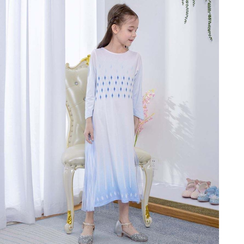 Baige White Princess Elsa Dress Girls Dresses Halloween Costumes For Kids TV&Movie Costumes