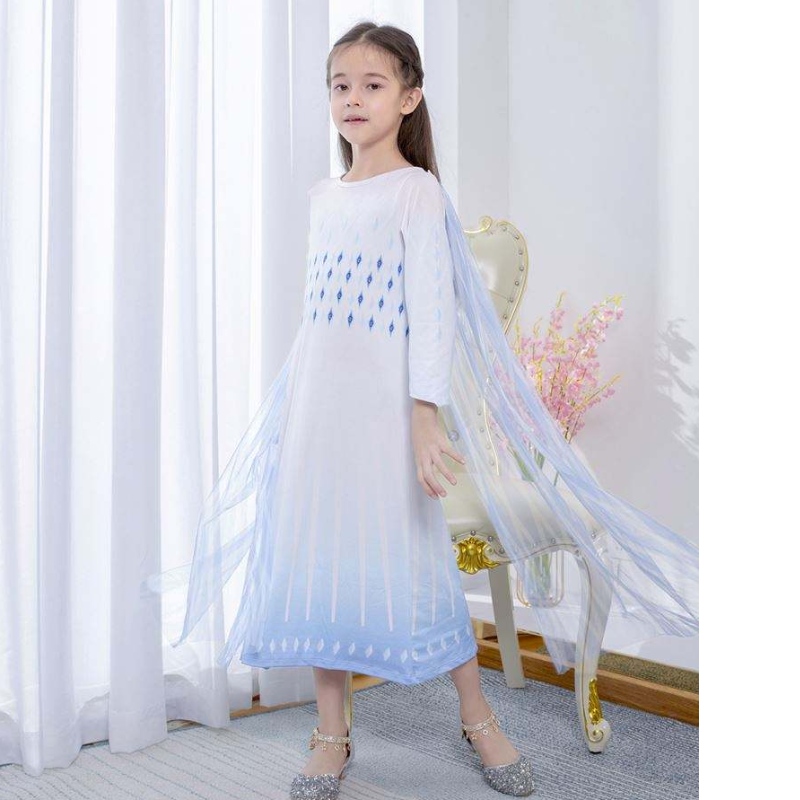 Baige White Princess Elsa Dress Girls Dresses Halloween Costumes For Kids TV&Movie Costumes